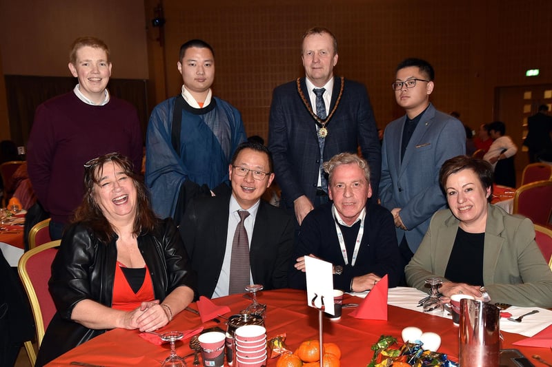 The top table at the Chinese New Year celebrations in Craigavon Civic Centre. PT04-207.