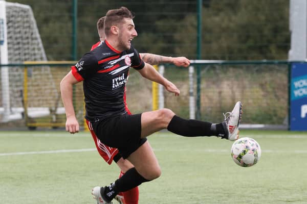 Ballyclare Comrades rescued a point against Annagh. (Pic by Paul Harvey).