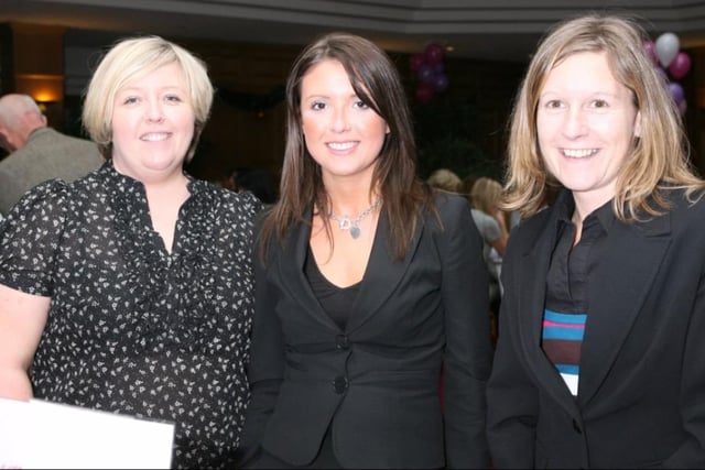 Denise Brown, Kathryn Douglas and Andrea McCann, pictured at the Clarion Hotel in 2007 for a CLIC Sargent lunch. Ct50-006tc