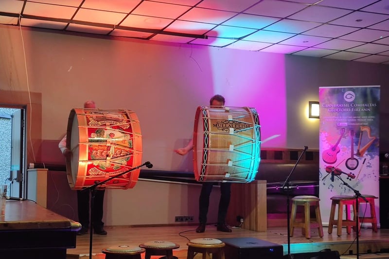 A pair of Lambeg drummers joined the crowds at Culture Night in St Peter's GAC in Lurgan, part of the two week long County Armagh hosted this year by Lurgan.