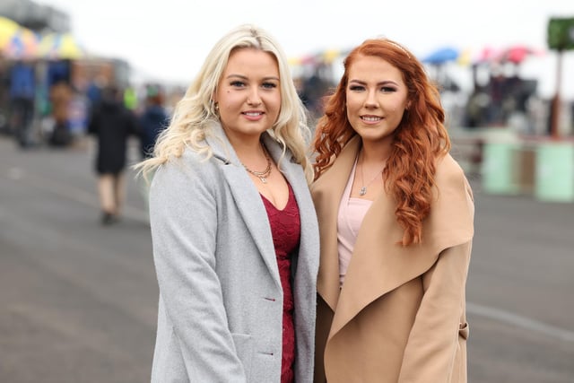 Rebekah Blakey and Victoria Hampton pictured at Down Royal.