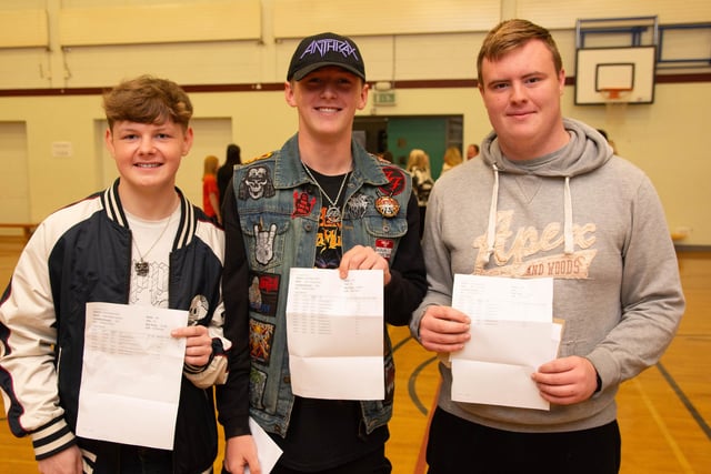 Picking up A level results at Ulidia Integrated College.
