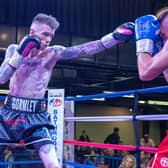 Lurgan native Lee Gormley beat Jake Osgood from Carlisle in his second boxing match since turning professional. Photo courtesy of Tommy Hosker