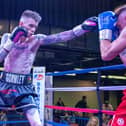 Lurgan native Lee Gormley beat Jake Osgood from Carlisle in his second boxing match since turning professional. Photo courtesy of Tommy Hosker