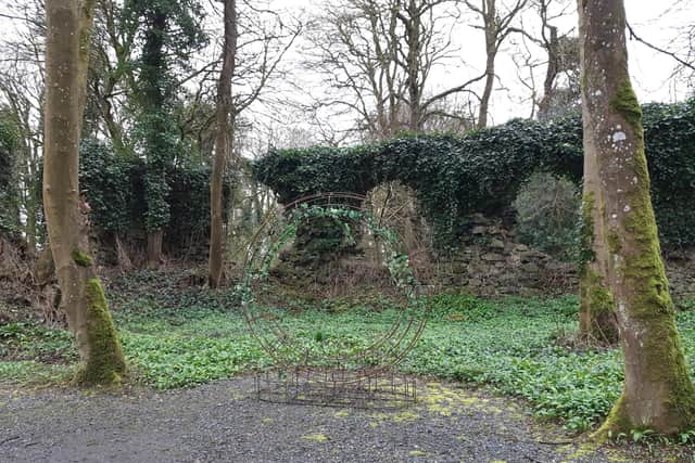 The unique Palace Ruins at  Ballyscullion Park in Bellaghy.