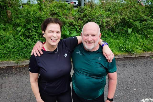 Liz McLaughlin and Kenny Bacon at ECOs Parkrun