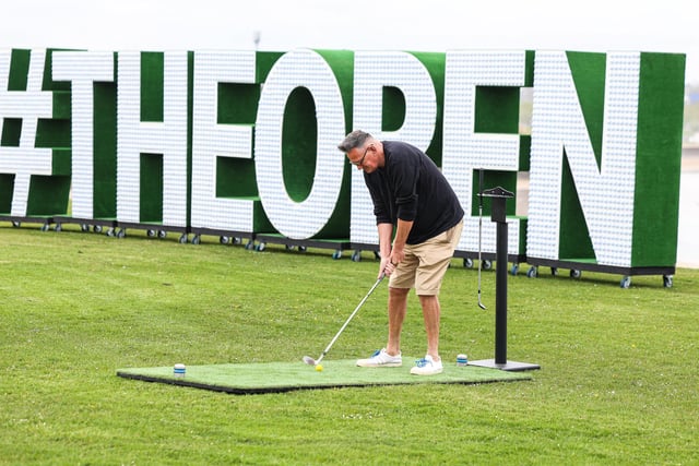 Alan Simpson pictured at Kerr Street Green in Portrush on May 2 during Tourism NI’s Epic Journey to The 153rd Open.