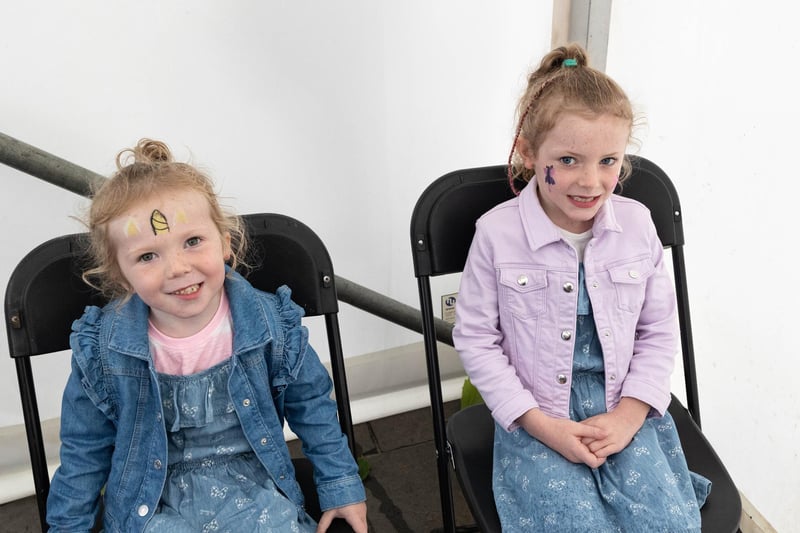 The face painting proved very popular in Dungannon on Saturday.