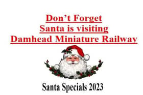 All aboard for Santa Special Saturdays at Damhead Miniature Railway. Credit Damhead Railway