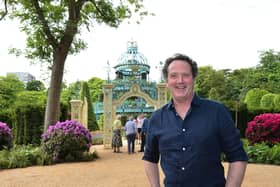 Diarmuid Gavin at the Coronation Garden in Hazelbank Park in Newtownabbey.