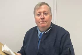 Alderman Paul Porter demands UK Home Office stop postcode policy for asylum seekers. Pic credit: LDRS