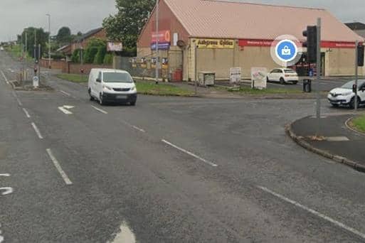 The junction of Garvaghy Road and Ashgrove Road. Photo by Google