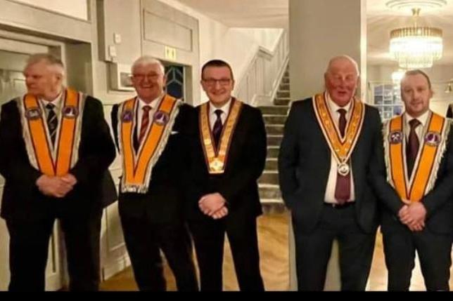 Members of the Dunseverick LOL 528 pictured during the recent 200 year celebrations