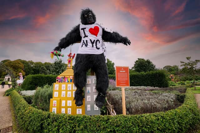 King Kong Scarecrow, made by artist Sue Cathcart alongside pupils from Belfast Royal Academy