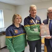 Comhaltas President Éamonn Ó hArgáin pictured during his visit to Lurgan. Picture: Comhaltas Clanbrassil Branch