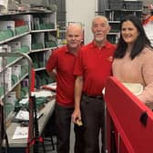 East Londonderry MLA Claire Sugden visits Royal Mail workers in Coleraine