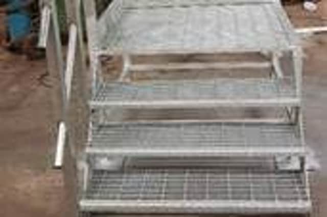 Steps to a mobile classroom were taken. Photo submitted by PSNI