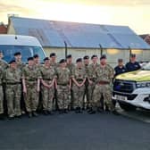 Ballymoney Community Rescue volunteers with the Ballymoney Detachment Army Cadets. Credit:  2Lt A Roxborough