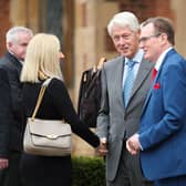 Former President of the United States Bill Clinton is welcomed to QUB. Photo by Press Eye.