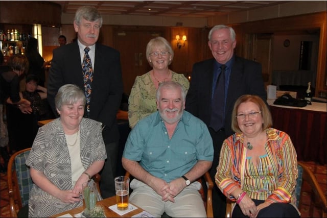 Margaret and Bert Colquitt, Sheelagh and Francis Walsh and Liz and Eric Dalzell in Ballygally Castle Hotel for the Ballygally Community Development Association dance in 2007