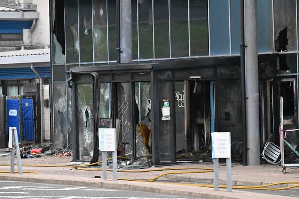 Defendant denied being involved in disorder at Larne Leisure Centre, court told. Photo: Presseye