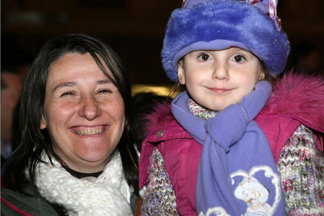 Attending Carrick's Christmas lights switch-on ceremony in 2007 were Megan and Gillian Parke. Ct47-062tc
