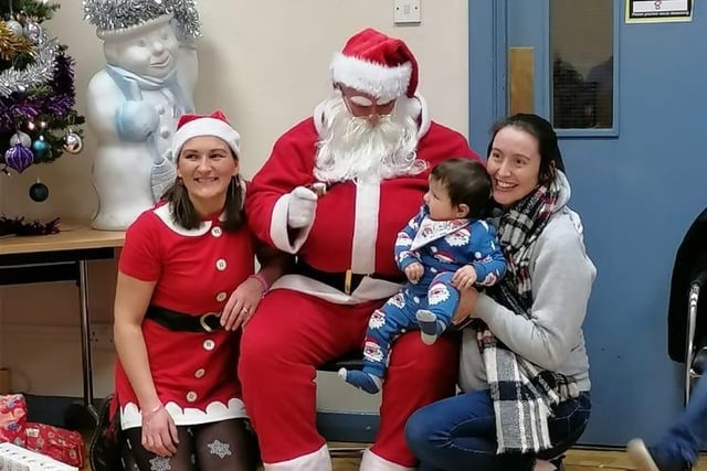 Mums and babies attended Fireman Santa's Christmas Party held in Portadown Fire Station.