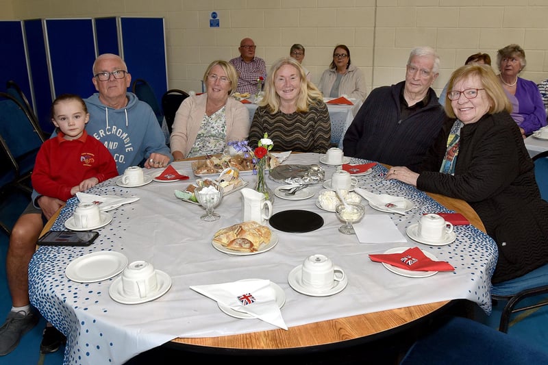 Guests who attended the Richhill Presbyterian Tuesday Morning Club Coronation Tea in the Church Hall. PT17-264.