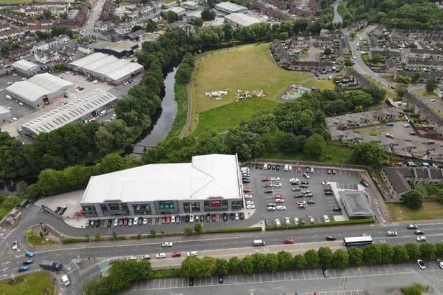 Laganbank Retail Park in Lisburn has sold for £4.85 million. Pic credit: DASH Properties