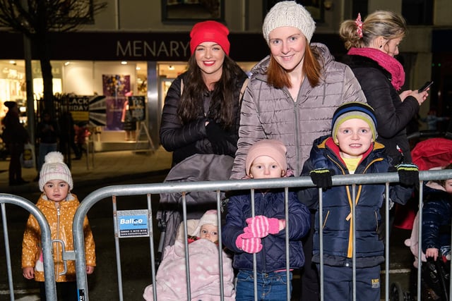 Some of those who attended the Cookstown Christmas Lights Switch on event.