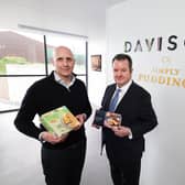 Alan Davison, Managing Director of Davison Canners and Kieran Donoghue, CEO of Invest Northern Ireland. Picture: Kelvin Boyes  / Press Eye