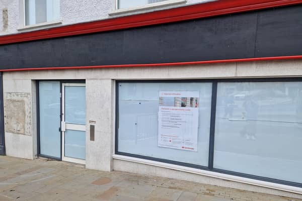 The former Santander branch at Rainey Street in Magherafelt which closed in June | National World