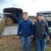 The hosts Robert jnr and Robert Brown pictured at Magherafelt Ploughing Society's annual ploughing match.