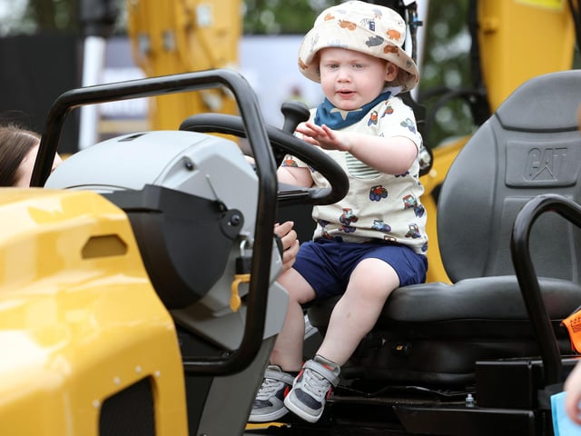 Young Bobby McCully from Dromore is ready for the road.