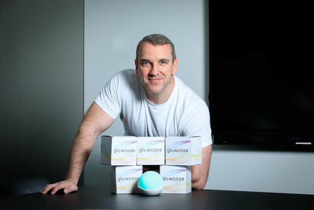 Ballymoney man Paul McCaw with Glowcose. Credit Paul McCaw