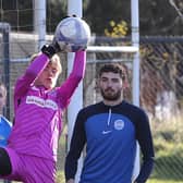 Players from the homeless sector, asylum community, and players from across all local communities took part in Street Soccer NI’s football match for Homeless Awareness Week (4-10 December). Credit NIHE