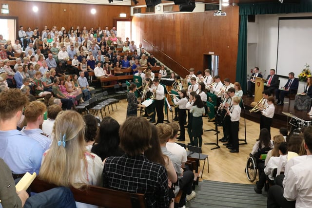 The FSL Jazz Band entertained the audience at the annual Friends’ School Speech Day.