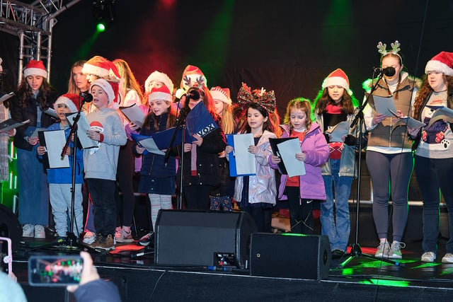 The children's choir helped those attending on Saturday night to get into the Christmas mood.