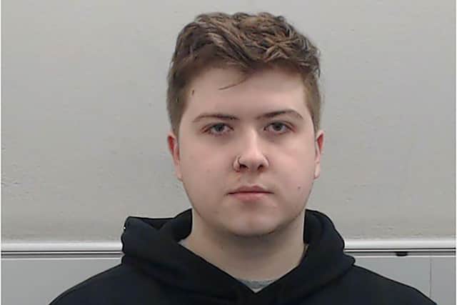 Max Hollingsbee from Lurgan, has been sentenced to five years and two months - half of which is to be served in custody, and half on licence - for 42 charges of online child sexual abuse crimes and blackmail. Picture: PSNI
