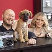Simon Waring, owner of Soap Story Ltd and Grainne O’Neill,  council’s business client manager.