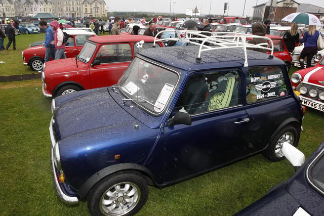 Some of the Minis on show during the Mini Festival in Portrush in 2009.