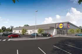 An artist's impression of the new Carryduff store. Image submitted by Lidl
