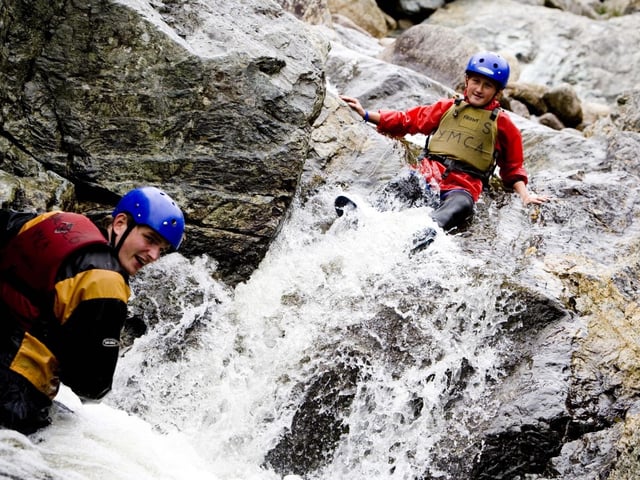 Not for the faint of heart, this cold water activity will have your heart racing in no time, journeying up, over and into the Bloody Bridge River.
Available from April-September, deep water bouldering will have you sliding along natural water slides, jumping into deep water pools and climbing over boulders.
For more information, go to greenhill-ymca.org/bouldering