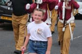 On parade at Dervock Young Defenders' parade on Saturday evening