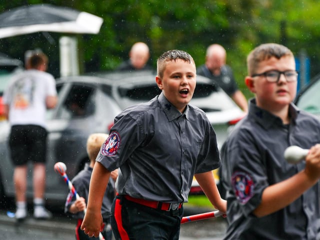 Enjoying being part of the parade on Saturday.