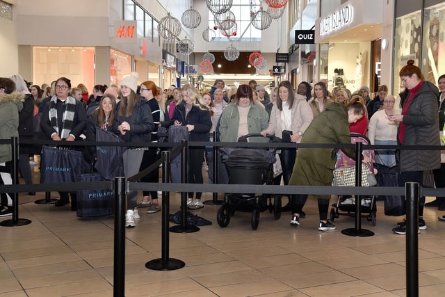 Part of the crowd which attended the opening of Primark Rushmere on Friday morning. PT50-217.