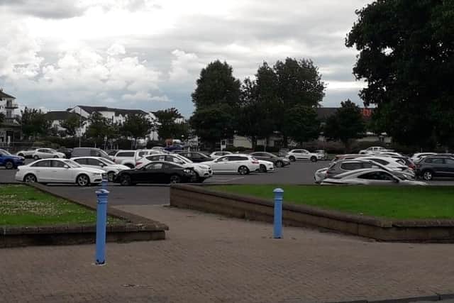 Carrickfergus Castle car park. Picture: Local Democracy Reporting Service