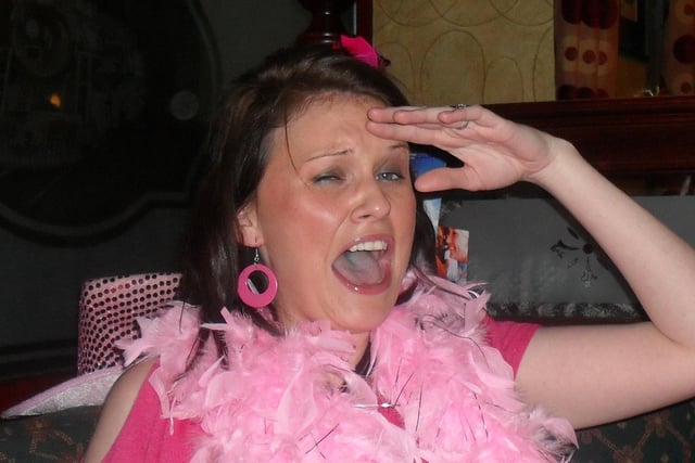 Becci Quigg during the Pink Night for the Ulster Cancer Foundation at the Railway Arms Bar, Coleraine in 2009