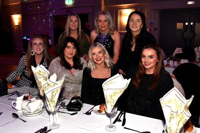 Friends from the Lurgan area who had a ball at the Seagoe Hotel Christmas Party Night on Friday. PT51-261.