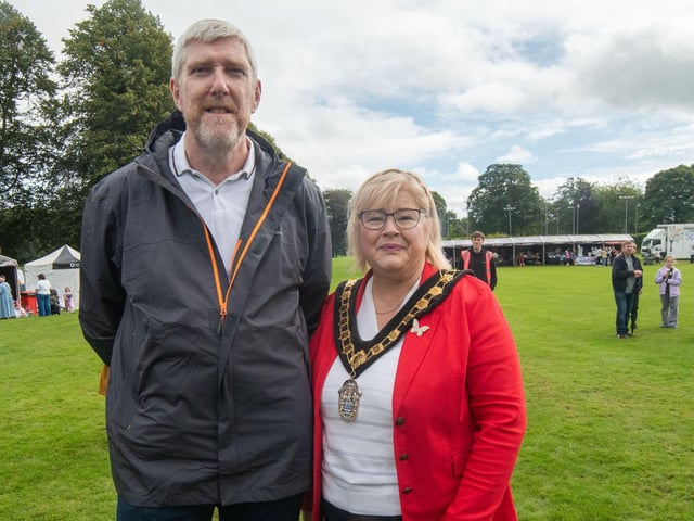 Pictured at the Culture In The Park event are John O'Dowd MLA and wife, Mary, Lord Mayor of ABC Council.